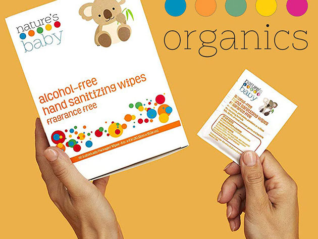 Nature's Baby Organics Hand-Sanitizing Wipes (2-Pack)