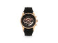 Morphic M72 Series Chronograph Strap Watch - Black/Rose Gold