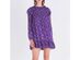 Free People Women's These Dreams Long Sleeve Minidress  Purple Size Small