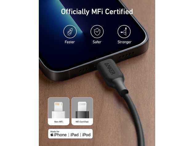 Anker 541 USB-C to Lightning Cable Black / 6ft