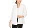 Kasper Women's Petite Textured Sequined Jacket white Size Small