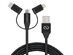 Naztech 6' Hybrid 3-in-1 MFi-Certified Charge & Sync Cable (Black)