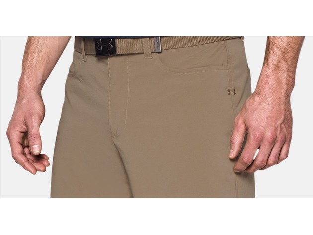 Under Armour Men's Ua Tech 11" Golf Shorts Beige Size 42