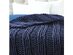 Yolly Channel Knit Throw (Light Blue/ 50"x70")