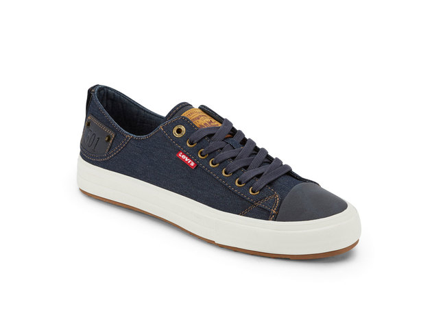 Levi's Mens Neil Lo 501 Denim Fashion Sneaker Shoe - 13 M Navy