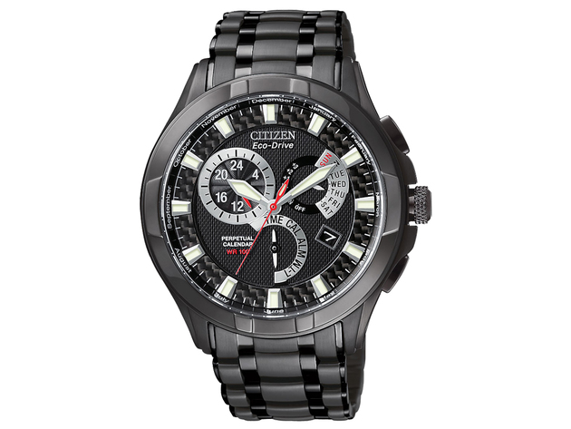 Mens Citizen Eco Drive Calibre 8700 Watch in Stainless Steel with Black Ion (BL8097-52E)