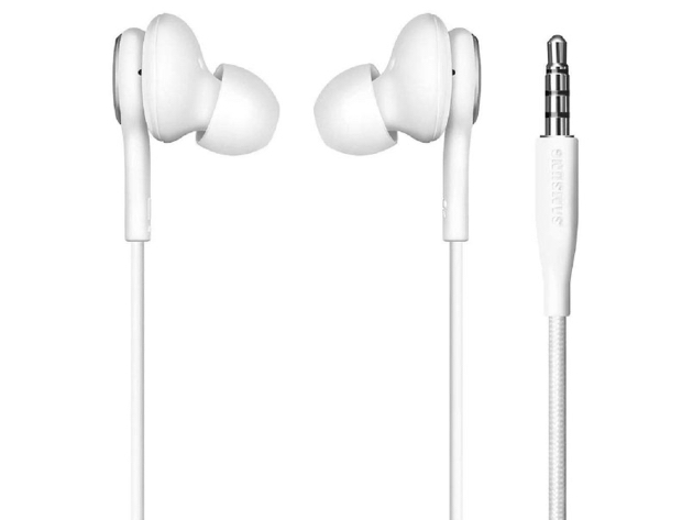 Samsung Earphones by AKG For Galaxy S8 & S8 Plus with Extra Ear Gel - White