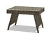 Costway Patio Folding Wicker Side Coffee Table Poolside Garden Lawn Bistro Furniture Mix Brown