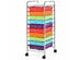 Costway 10 Drawer Rolling Storage Cart Scrapbook Office School Organizer Multicolor - Colorful