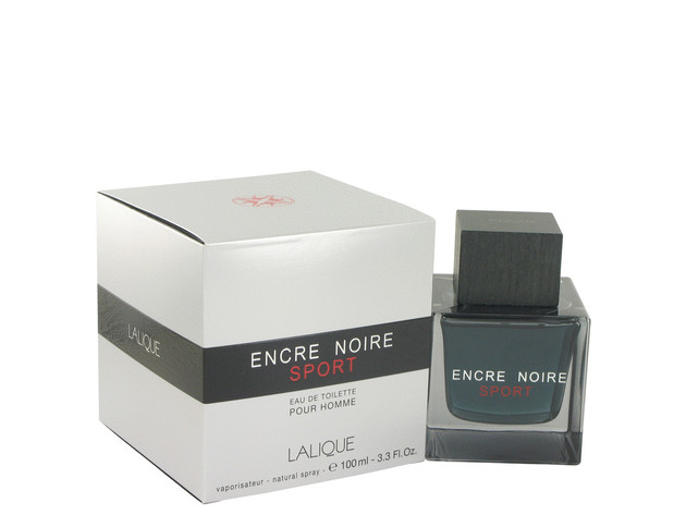 3 Pack Encre Noire Sport by Lalique Eau De Toilette Spray 3.3 oz for Men