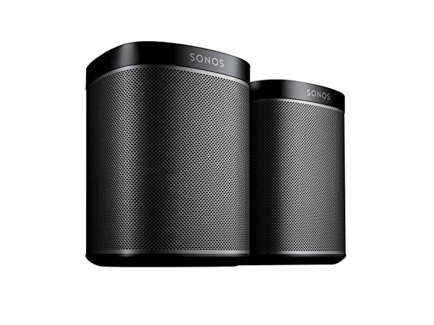 Sonos Play:1 BPLY1US1BLKHB Wireless 2-Room Streaming Music Starter Set Bundle - Black (Like New, Damaged Retail Box)
