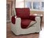 Serta Microsuede Electric Warming Furniture Protector Easy Care Chair Protector Merlot - Merlot