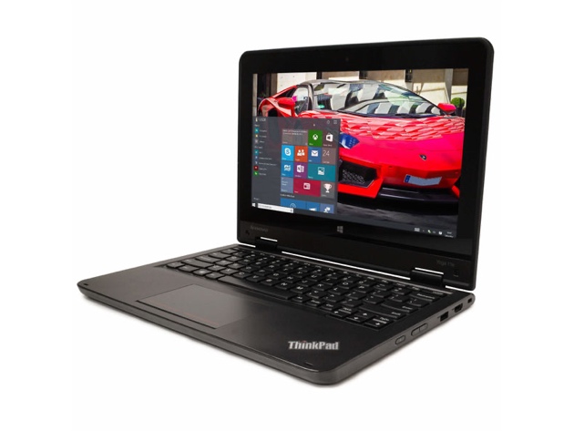 Lenovo ThinkPad Yoga 11E 11" Laptop, 1.83GHz Intel Celeron, 4GB RAM, 128GB SSD, Windows 10 Home 64 Bit (Refurbished Grade B)