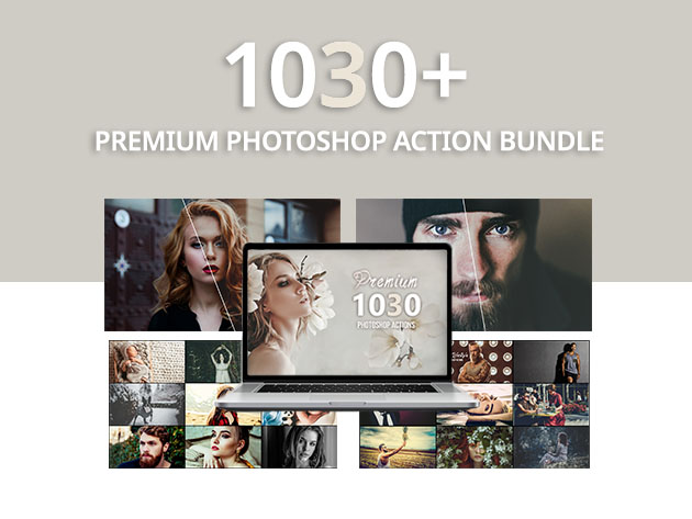 1,030+ Premium Photoshop Actions Bundle