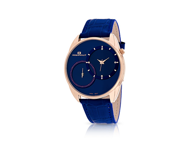 Oceanaut Sentinel Watch (Blue/Rose Gold)