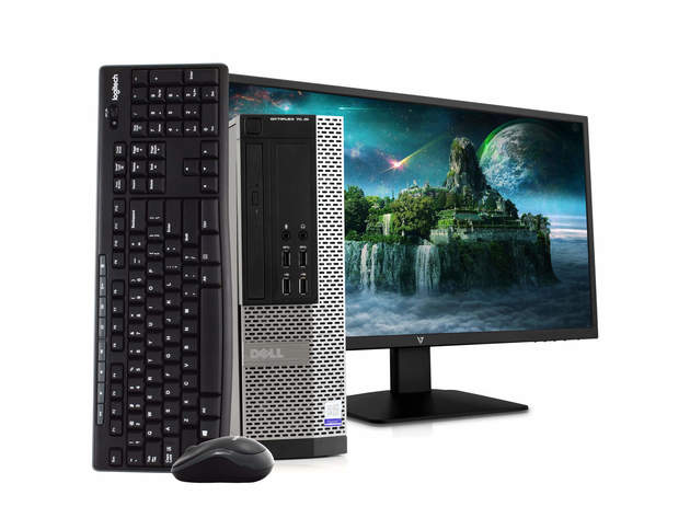 Dell Optiplex 7020 Desktop Computer PC, 3.20 GHz Intel i5 Quad Core Gen 4, 8GB DDR3 RAM, 500GB Hard Disk Drive (HDD) SATA Hard Drive, Windows 10 Professional 64bit (Renewed)