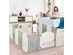 Costway Foldable Baby Playpen 16 Panel Activity Center Safety Play Yard - Beige, Gray