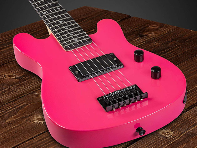 LyxPro 30" Electric Guitar with 20W Amp (Right-Handed/Pink)