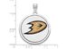 Sterling Silver NHL Anaheim Ducks Logo Picture Disc Pendant