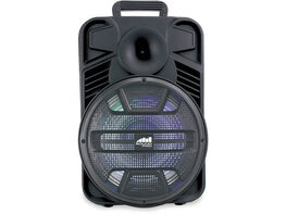 Naxa NDS1231 Portable 12 inch 3,000 Watt Bluetooth Party Speaker with Disco Light