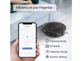 InstaRobo X1 Gyroscope-Path Robotic Vacuums(Black)