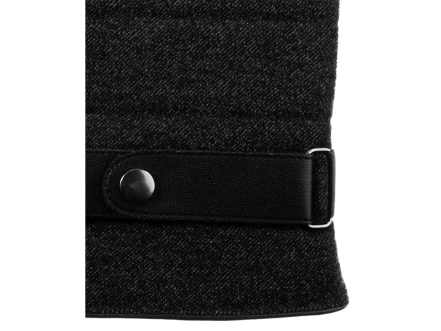 Isotoner Signature Men's Faux-Wool Smartouch Gloves Black Size Large