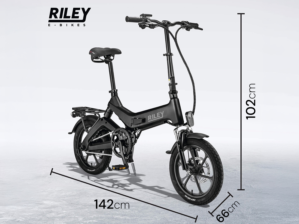 Riley RB1 Folding Electric Bike - Black