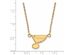 10k Yellow Gold NHL St. Louis Blues Small Necklace, 18 Inch