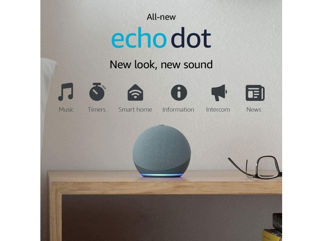 Amazon Echo Dot (4th Gen) Smart speaker and Alexa - Twilight Blue