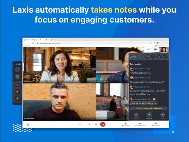 Laxis AI Meeting Assistant: 1-Yr Premium Subscription