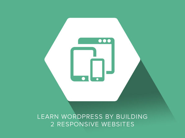 Learn WordPress by Building 2 Responsive Websites - Product Image