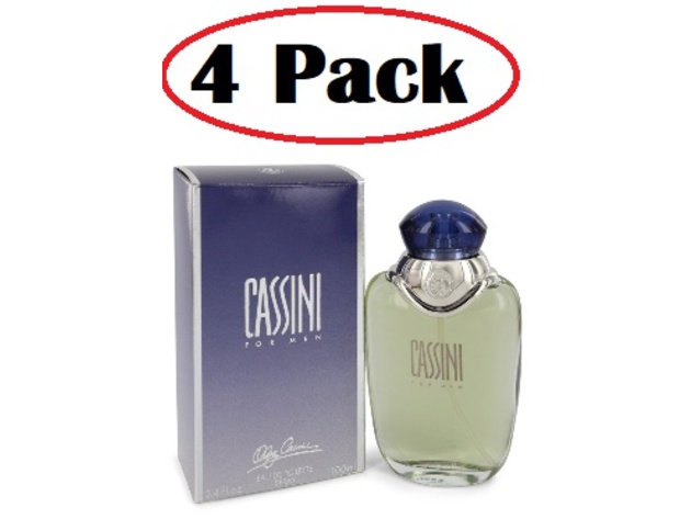 4 Pack of CASSINI by Oleg Cassini Eau De Toilette Spray 3.4 oz