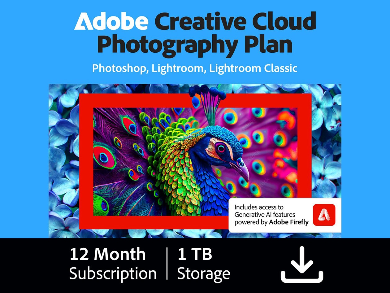 Adobe Creative Cloud Photography Plan (1 PC): 3-Month Subscription Key