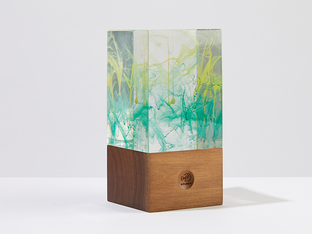 Block Resin Lamp (Aurora)