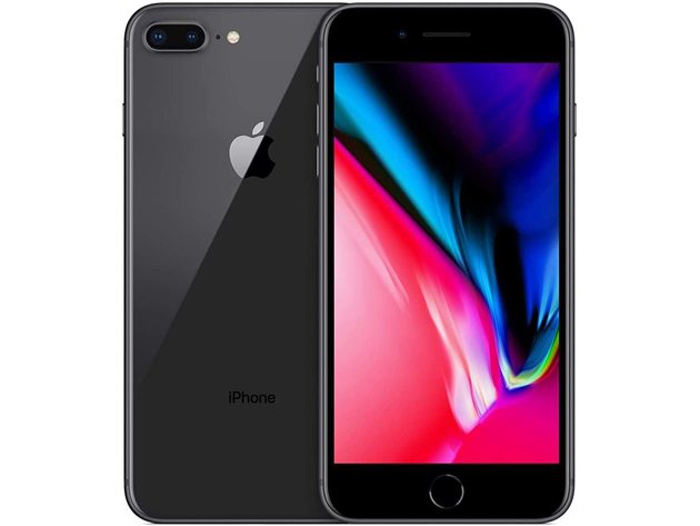 Apple iPhone 8 Plus, 1GB/64GB Fully GSM Unlocked IOS Smartphone - Space Gray (Used)