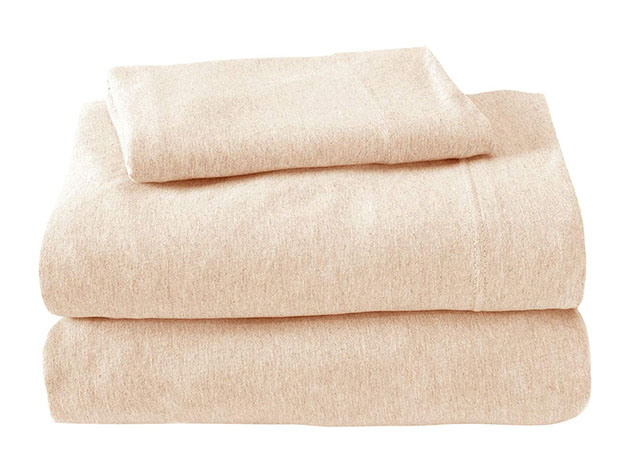Soft Tees Luxury Cotton Modal Jersey Knit Sheet Set (Blush/King)
