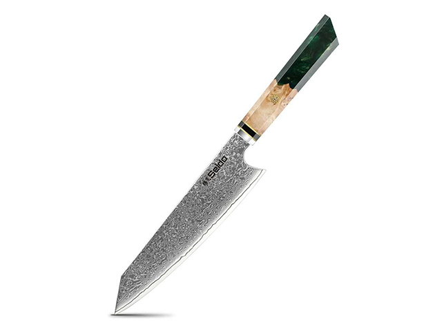 Seido™ Kiritsuke 8.5" Damascus Chef Knife (Green)
