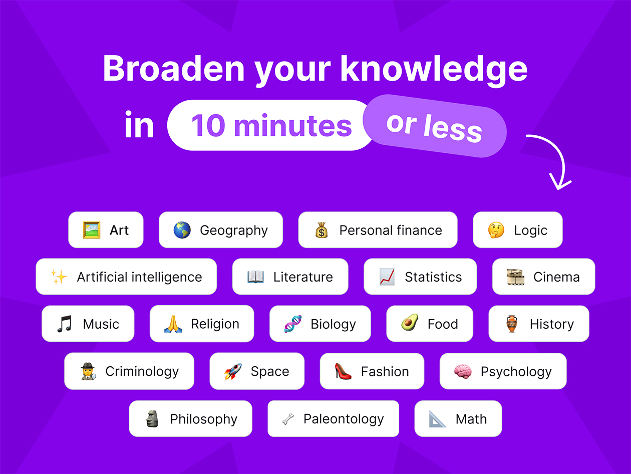 Nibble All-Around Knowledge App: Lifetime Subscription