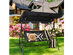 Costway Outdoor Patio Swing Canopy 3 Person Canopy Swing Chair Patio Hammock Black 