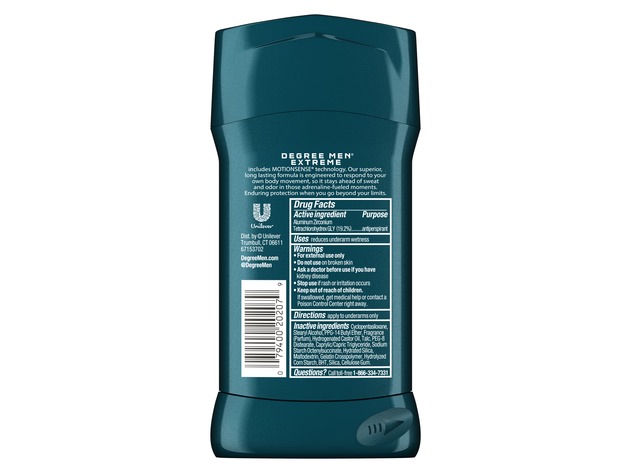 Degree Men Advanced Protection Extreme Antiperspirant Deodorant, Refreshing and a Woodsy Scent, 2.7 Ounces