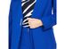 Calvin Klein Women's Collarless Single-Snap Blazer Blue Size 14