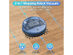 ZCWA 2-in-1 Robot Vacuum & Mop Combo with Wi-Fi/App/Alexa - Blue (Open Box)