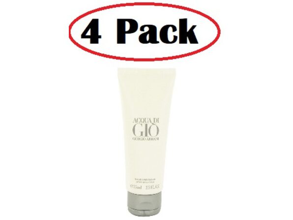 4 Pack of ACQUA DI GIO by Giorgio Armani After Shave Balm Not for