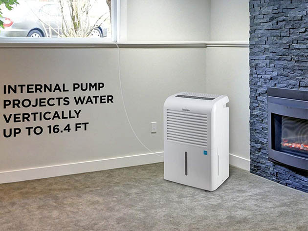 Ivation 4,500sqf Smart Wi-Fi Energy Star Dehumidifier with App & Pump