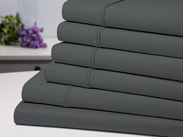 Bamboo Comfort 6 Piece Luxury Sheet Set - Grey (Full) - Product Image