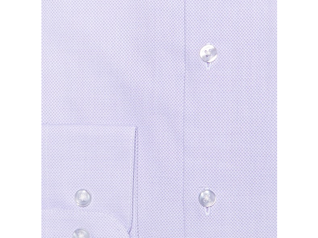 Bar III Men's Max Slim-Fit Textured Dress Shirt Purple Size 14-32-33