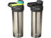 Contigo 2013637 Shake & Go Fit Stainless Steel Shaker Bottle, 24 oz, Flash, 2-Pack - Silver