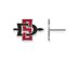 NCAA 14k White Gold San Diego State University Small Post Earrings