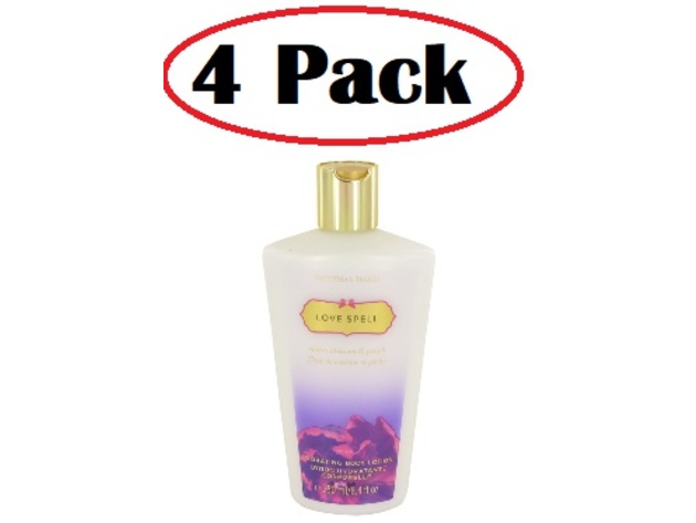 4 Pack of Victoria's Secret Love Spell by Victoria's Secret Body Lotion 8 oz