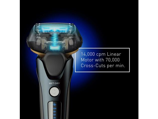 Panasonic Flexible Electric Razor Shaver with Pop-Up Trimmer for Men - Black (New)